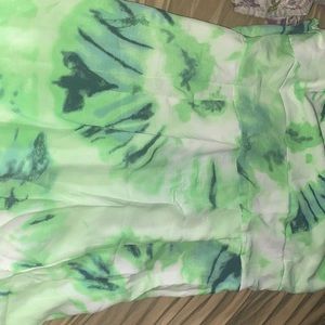 Tie dye cami dress with side slit